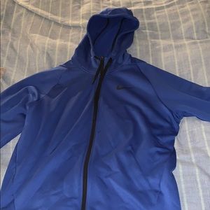 Blue Nike Dri-FIT Full Zip Training Hoodie
